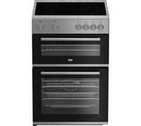 Beko AeroPerfect 60cm Electric Cooker with Ceramic Hob - Silver - A/A Rated