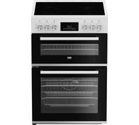 Beko FDC6731W 60cm Double Oven Electric Cooker - White