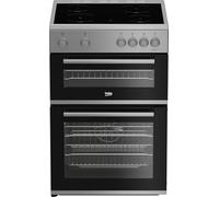 Beko AeroPerfect 60cm Electric Cooker with Ceramic Hob - Silver - A/A Rated