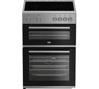 Beko AeroPerfect 60cm Electric Cooker with Ceramic Hob - Silver - A/A Rated