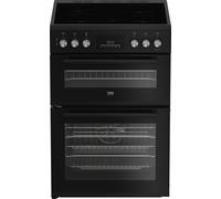 Beko AeroPerfect™ FDC6731K 60cm Single Oven Electric Cooker with Ceramic Hob - Black - A/A Rated, Black