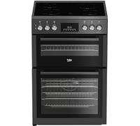 Beko AeroPerfect™ FTC6731A 60cm Double Oven Electric Cooker with Ceramic Hob - Anthracite - A Rated, Grey