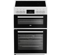 Beko AeroPerfect™ FTC6731W 60cm Double Oven Electric Cooker with Ceramic Hob - White - A Rated, White