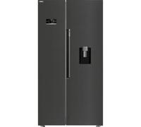 Beko American Style Fridge Freezer 50/50 NeoFrost - Black Steel - ASD2442VPZ