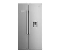 Beko Asd241X American Style Freestanding Frost Free Fridge Freezer - Silver
