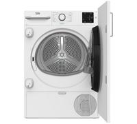 BEKO B300 Series NTIKP81131W Integrated 8 kg Heat Pump Tumble Dryer - White, White