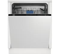 Beko BDIN25440 Integrated Full Size Dishwasher - Black Control Panel with Fixed Door Hinge Kit Black