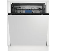 Beko BDIN38442 Fully Integrated Full Size Dishwasher - Black Control Panel - C Rated, Black