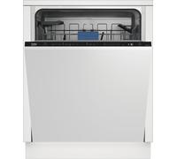 Beko BDIN38451 Integrated Full Size Dishwasher - Black Control Panel - B Rated, Black