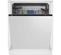 Beko BDIN38451 Integrated Full Size Dishwasher - Black Control Panel - B Rated, Black