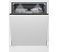 Beko BDIN38540P Fully Integrated Full Size Dishwasher - Black Control Panel with Sliding Door Kit - C Rated, Black