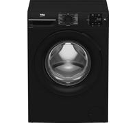 Beko BM1WT3821B 8kg Washing Machine, 1200 Spin, Black Freestanding Washer with Multiple Wash Programs, Quick Wash & Easy Controls