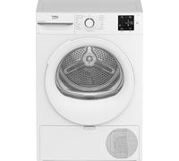 Beko BM3T3823W 8kg Heat Pump Tumble Dryer With Sensor Programmes, Slim Depth - White - A++ Rated, H84.6 x W59.8 x D54.5 (cm)