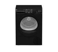 Beko BM3T3824NB 8kg Heat Pump Tumble Dryer, Black, Sensor Drying, Reverse Tumble, 30 Minute Quick Dry, Delay Timer, Energy Efficient Laundry Dryer