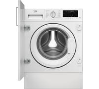 Beko bPRO 500 WTIK84122 Integrated 8kg WiFi Connected Washing Machine with 1400 rpm - White - A Rated, White