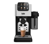 Beko CaffeExpertoTM CEP5304X Semi Automatic Espresso machine | Colour Touch Display | Integrated Milk Jug | Dual Nozzle | 15 Bar pressure | Silver |
