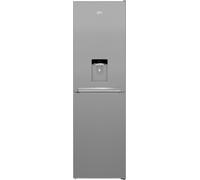 Beko CFG4582DS Frost Free Fridge Freezer, 50/50, Silver Water Dispenser, Freestanding E
