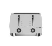 Beko Cosmopolis 4 Slice Toaster - White & Chrome Beko White
