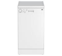 Beko Dfs05020W Freestanding Slimline Dishwasher - White