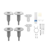 Beko Dishwasher Door Fitting Kit - Built-In Integrated Decor Door Fixing Bracket Set - Genuine Part 1784430047 - Fits Beko Integrated Dishwashers