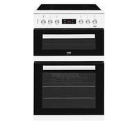 Beko KDC653W 60cm Double Oven Electric Cooker