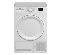 Beko DTLCE80041W 8kg Condenser Tumble Dryer with Sensor Programmes