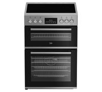 Beko EDC6731S 60cm Freestanding Ceramic Cooker - SILVER