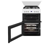 Beko EDG507W Freestanding Double Oven Gas Cooker with Gas Hob White