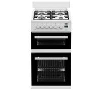 Beko EDG507W Freestanding Double Oven Gas Cooker with Gas Hob White