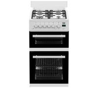 Beko EDG507W 50cm Twin Cavity Gas Cooker in White