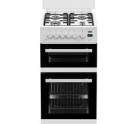 Beko EDG507W Freestanding Double Oven Gas Cooker with Gas Hob White