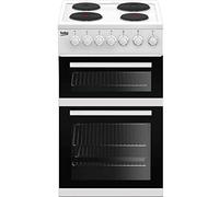 Beko EDP503W Freestanding 50cm Double Oven Electric Cooker With Sealed Plate Hob - White