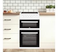 Beko EDVC503W 50cm Double Oven Electric Cooker