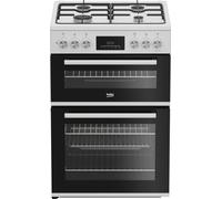Beko FDD6231W 60cm Double Oven Dual Fuel Cooker - White - A Rated, White
