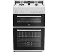 Beko FDG6201W 60cm Freestanding Gas Cooker - White - A/A+ Rated, White