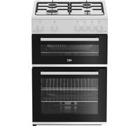 Beko FDG6201W 60cm Freestanding Gas Cooker - White - A/A+ Rated, White