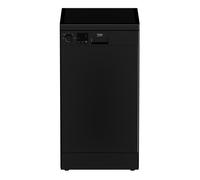 Beko Freestanding Slimline Dishwasher - Quick&Shine™, Black DVS04020B