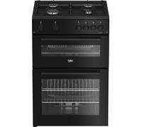 Beko FTG6201K 60cm Single Oven Gas Cooker - Black - A+ Rated, Black