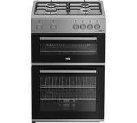 Beko FTG6201S Freestanding Gas Cooker - Silver, Silver