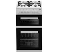 Beko Gas Cooker - White - A+ Rated