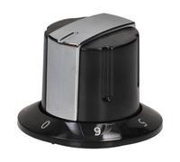 Beko Genuine Hob Control Knob - Black & Silver - Bek250315848