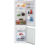 Beko HarvestFresh™ BCFD4V73 178cm 70/30 Integrated Frost Free Fridge Freezer with Sliding Door Hinge - White - E Rated, White
