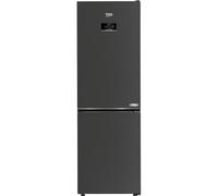 BEKO HarvestFresh CNG6686VPZ Combi Fridge Freezer - Black Steel, Black