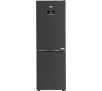Beko HarvestFresh CNG6686VPZ 60/40 Frost Free Fridge Freezer - Black Steel - C Rated
