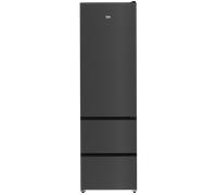 BEKO HarvestFresh GNE4603VPZ 70/30 Fridge Freezer - Black Steel, Silver/Grey,Black