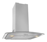 Beko HCG61320X 60cm Chimney Cooker Hood Stainless Steel/Curved Glass NEW [EEK: E]
