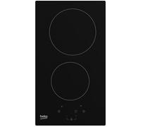 BEKO HDMC32410BT 30 cm Electric Ceramic Domino Hob - Black, Black