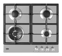 Beko HIAW64225SX 60cm Gas Hob with Front Knob Controls