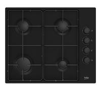 Beko HIBG64120SB 60cm Gas Hob with Side Knob Controls