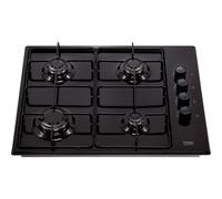 Beko HIBG64120SB 61cm Gas Hob - Black, Reliable & Budget-Friendly for Everyday Cooking